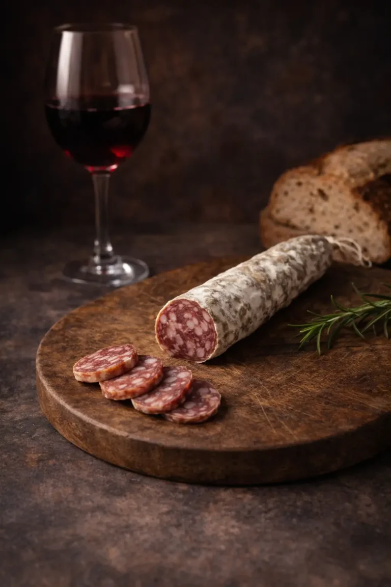 franse worst met rode wijn en sjalot