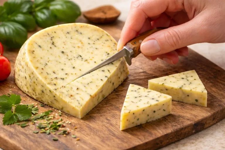 kaas met tuinkruiden