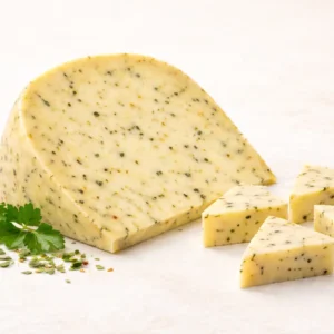 kaas met tuinkruiden