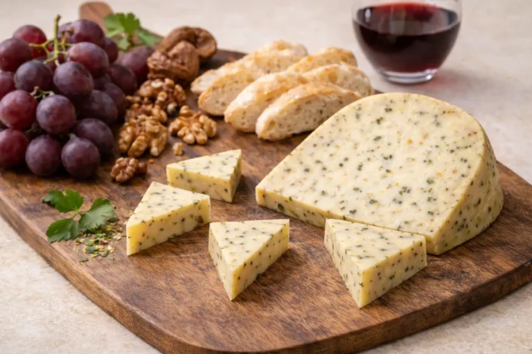 kaas met tuinkruiden