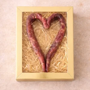 droge worst in hartvorm