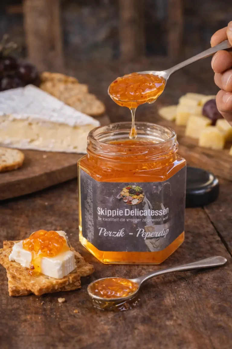 Perzik peper dip