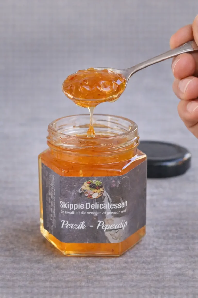 Perzik peper dip