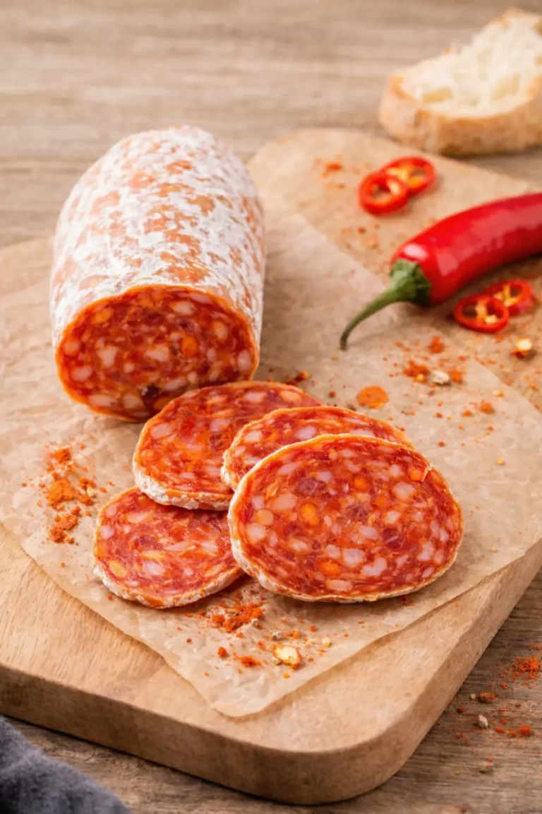 Salami met zoete peper