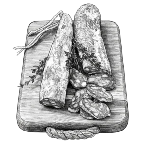 Droge Turf Gerookte Worst