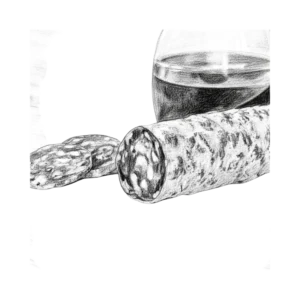 Droge Turf Gerookte Worst