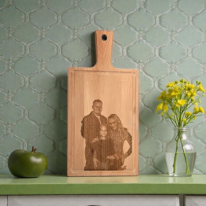 Gegraveerde Borrelplank met handvat