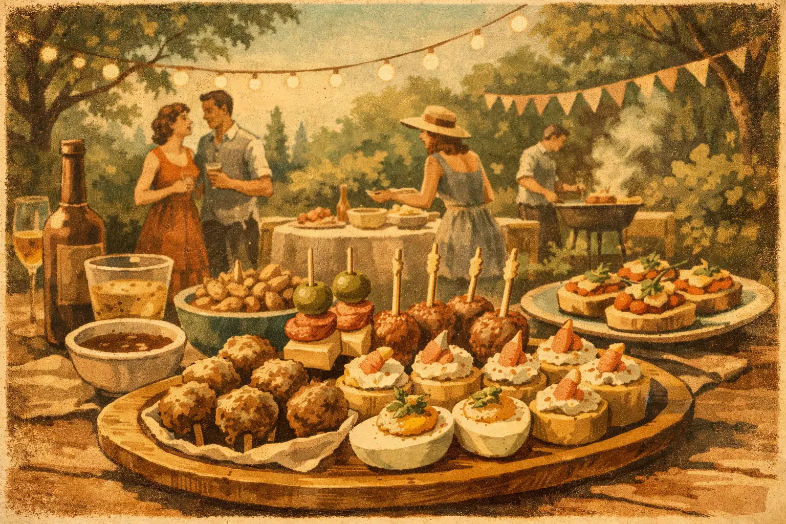 Borrelhapjes voor tuinfeest die altijd werken