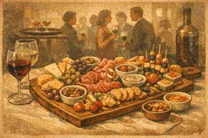 Borrelplank voor receptie samenstellen
