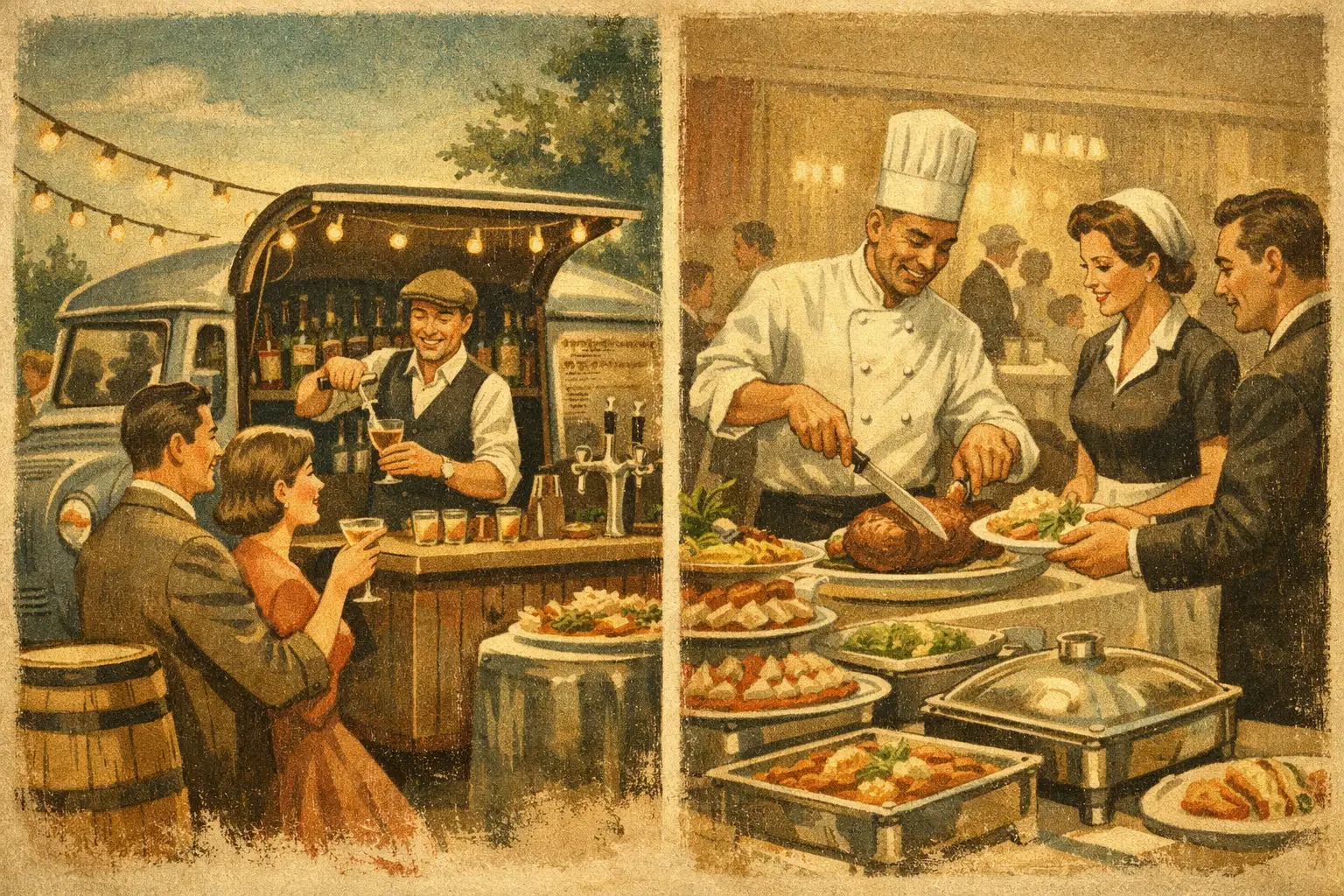 Borrelkar versus traditionele catering