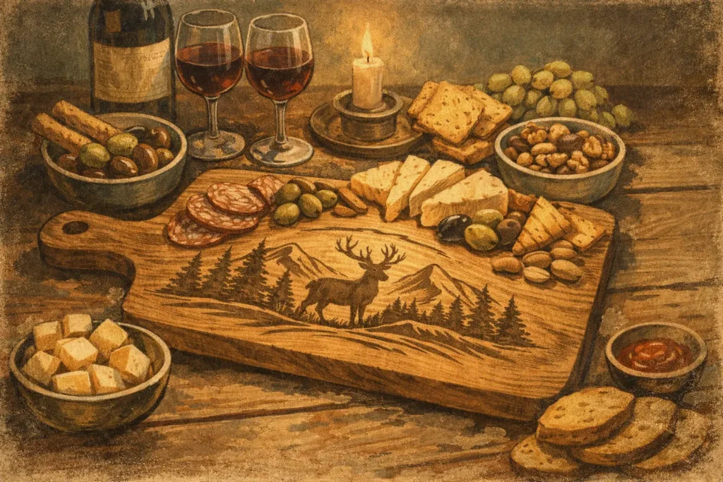 Serveerplank met gravure bestellen voor je borrel