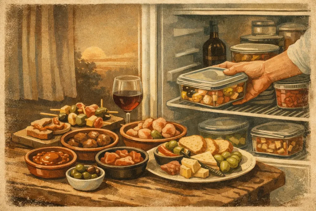 Hoe lang blijft tapas vers? Bewaar het zo